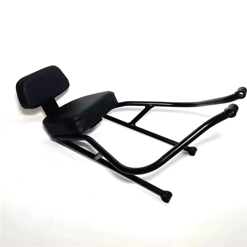 For Triumph Bonneville Bobber Rear Rack Luggage Carrier with Passenger Seat Cushion W-Shaped Backrest And Armrest