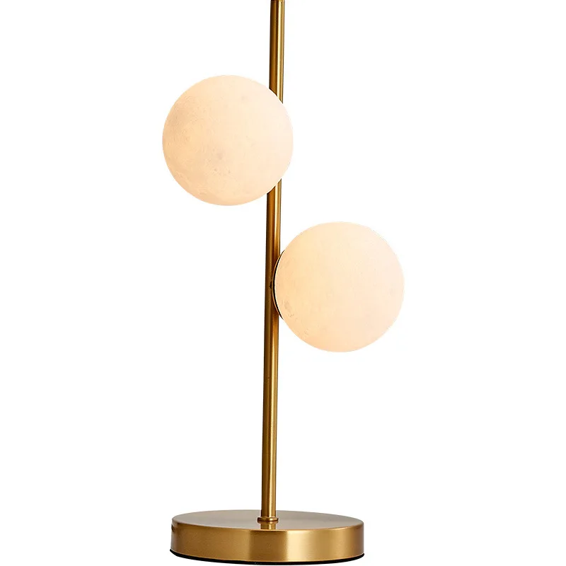

All-copper Nordic night light, modern simple bedroom bedside table lamp