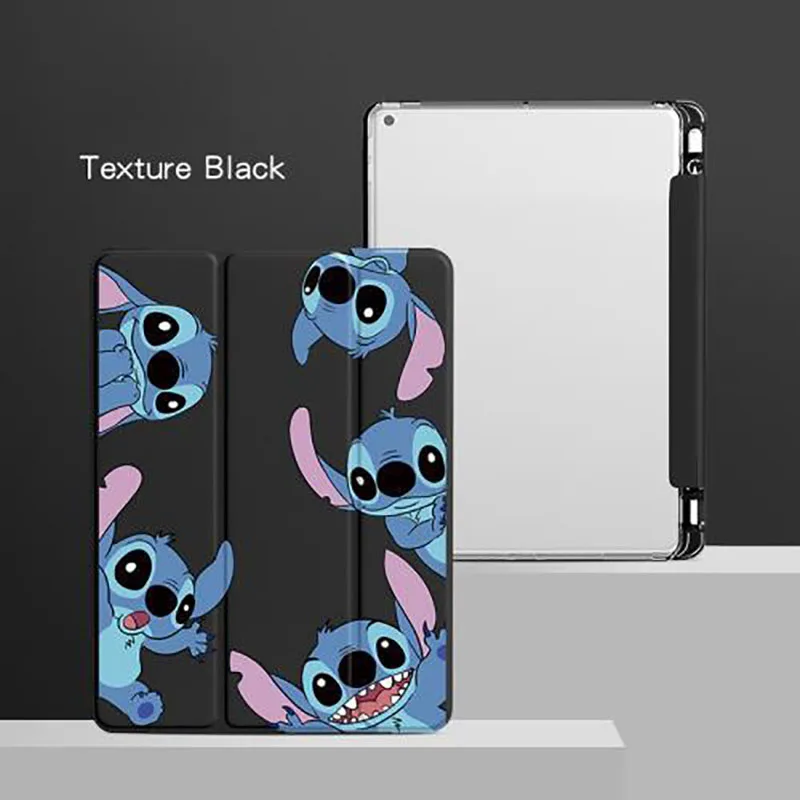 Cartoon Stitch Case For iPad Air 4 5 iPad 9.7 7th 8th 9th 10.2 Case For iPad Pro 11 Mini4 5 10.9 Silicone Shockproof Smart Cover