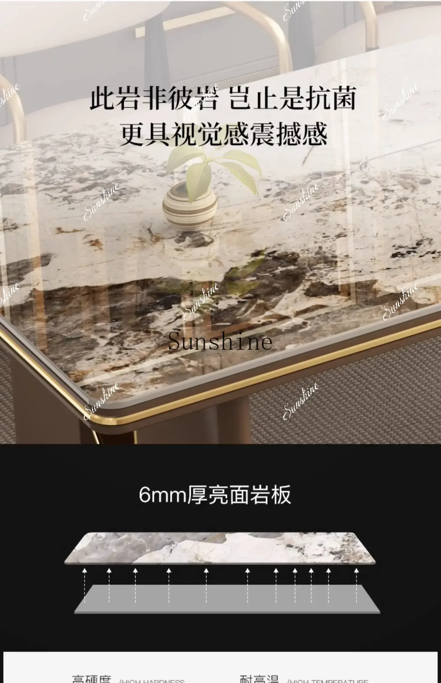 Slate tea table simple reception tea table and chair combinationYY