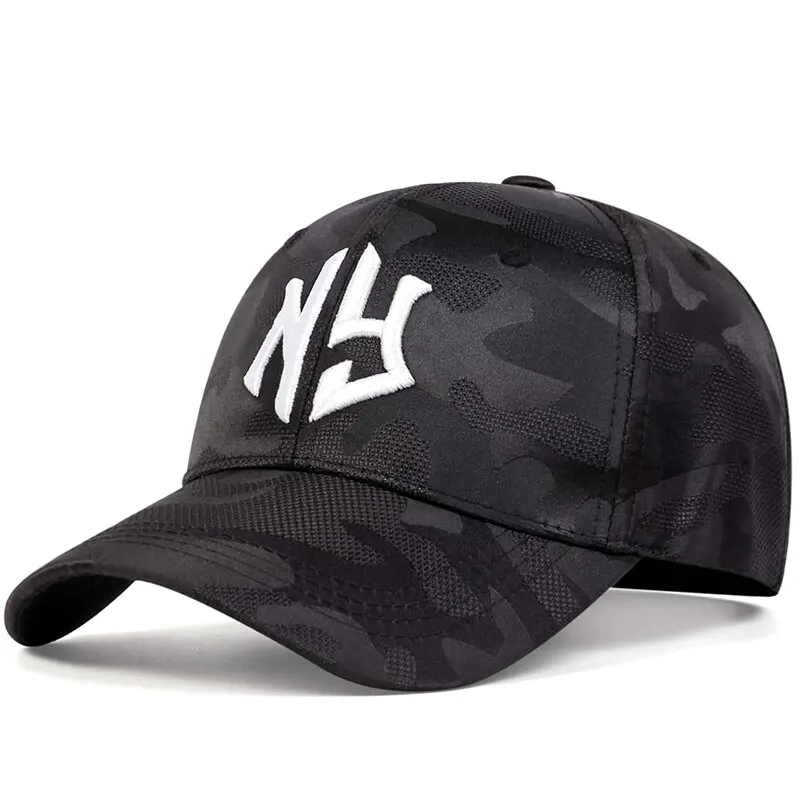 Unisex Letter Embroidery Camouflage Baseball Hats Spring and Autumn Outdoor Adjustable Casual Hats Sunscreen Hat