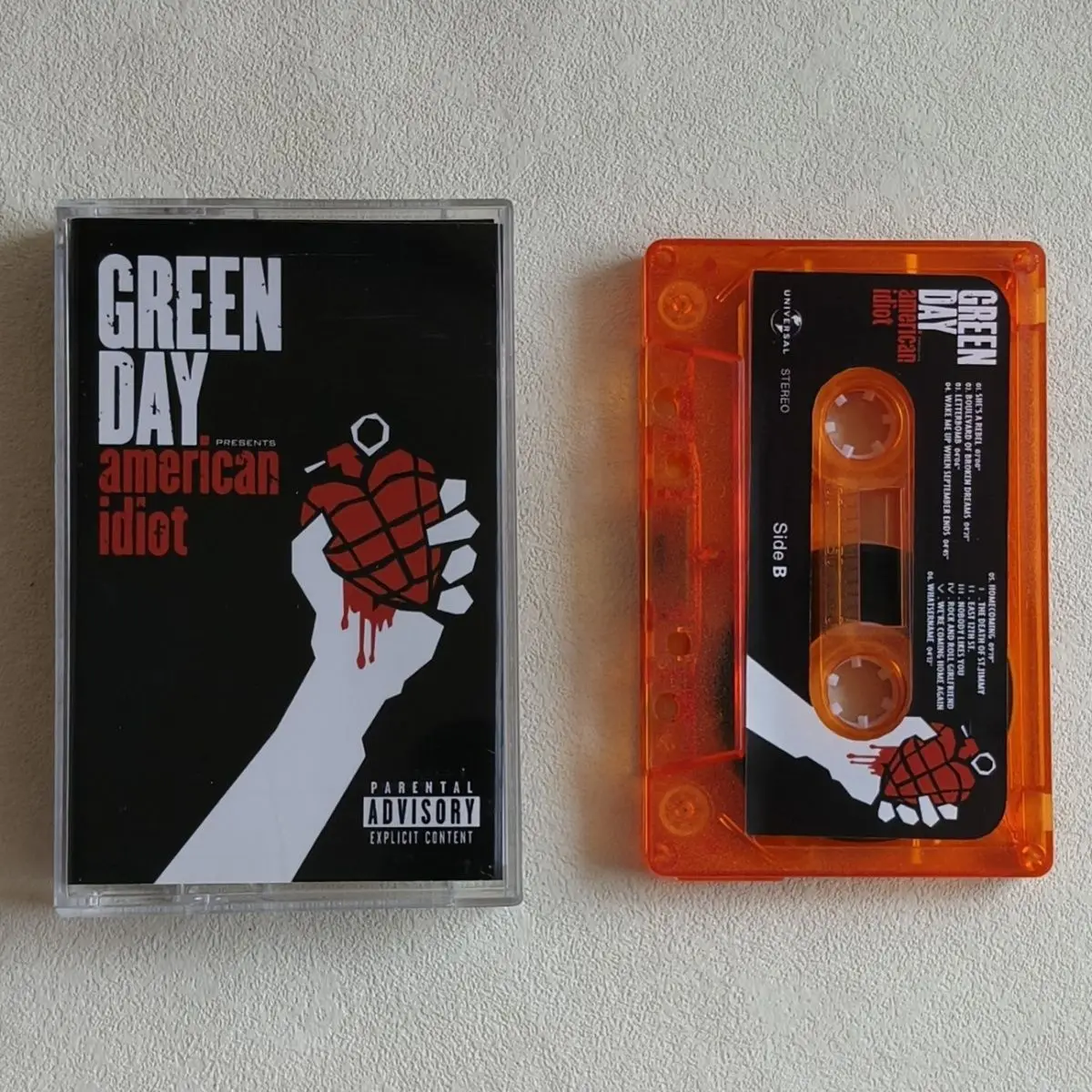 

Retro Rock English Cassette Trendy Punk Style Tape High Sound Quality Collectible Walkman Adaptable Music Carrier