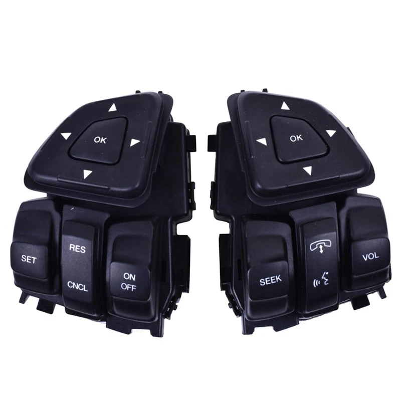 Super Sale 1 Pair Steering Wheel Cruise Control Switch BT4T-9E740-AFW BT4T-9E740-CFW for Ford Edge Explorer Flex Lincoln MKX