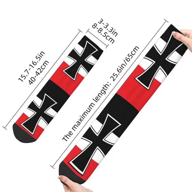 Flagge des deutschen Reiches Männer Frauen Crew Socken Unisex Kawaii Frühling Sommer Herbst Winter Kleid Socken