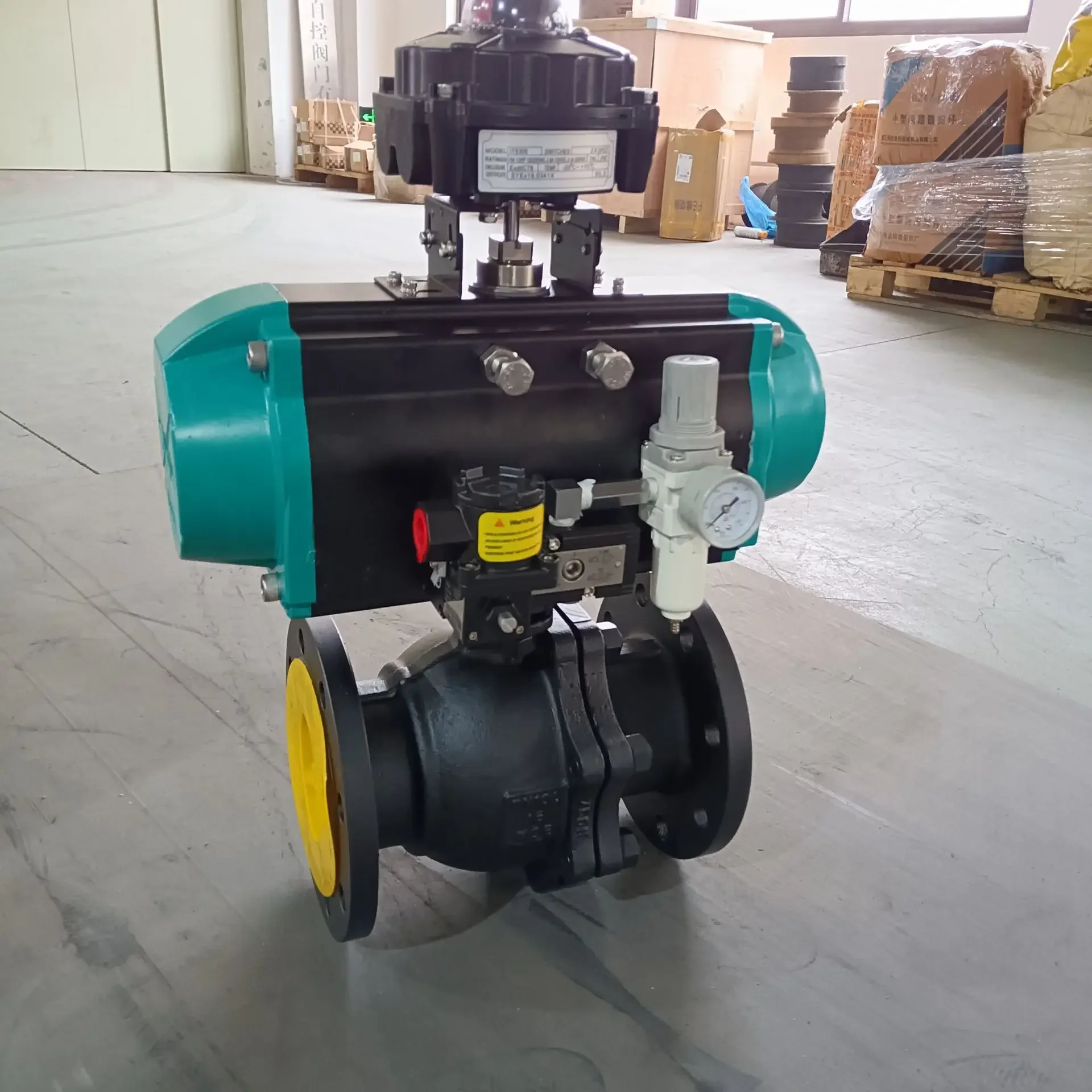 Pneumatic high platform explosion-proof shut-off valve, ball valve, high temperature Q641PPL-16C