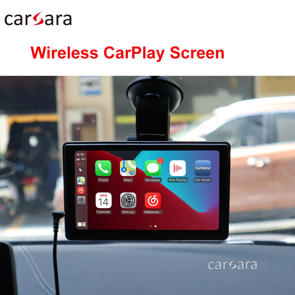 

Portable Apple CarPlay Android Auto Monitor AirPlay Phone Mirror Link Display for Car Bus SUV Pickup Taxi Truck Lorry Van MPV