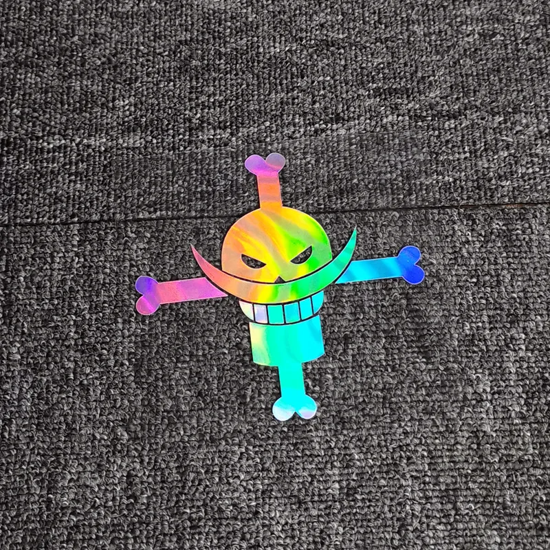 

Car Stickers Whitebeard Pirates Marine Reflective Decoration For Fuel Tank Cap Bumper Trunk Motorcycle Helmet Laptop Phone C40