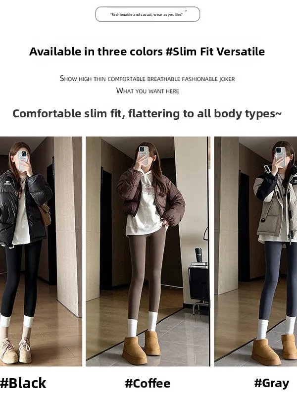 Bla Fce-pantalones de Yoga con forro de piel de arca para mujer, pantalón largo informal, cálido, ajustado, con cintura elástica de talla grande