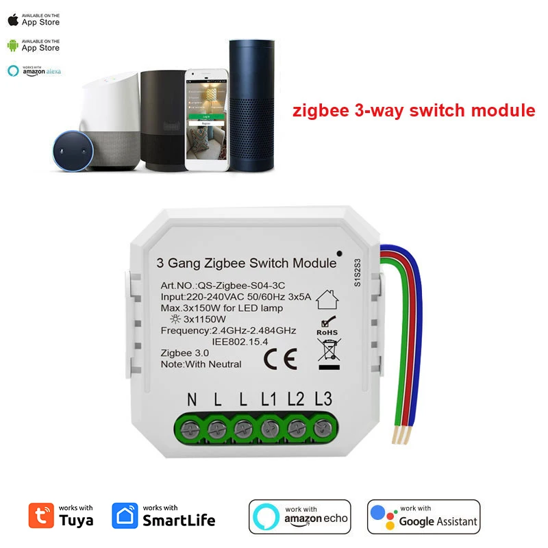 Tuya Smart Switch Draagbare Voice Control App Control 3 Bende Timers Werken Met Alexa Home Yandex Smart Switch