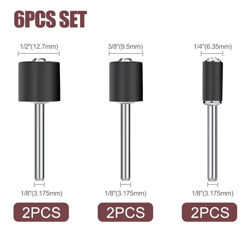 CMCP Sanding Drum Set Grit #80 #100 #120 Dremel With Sanding Mandrels Sanding Bands For Dremel Rotary Tools Abrasive Tools - Image 34