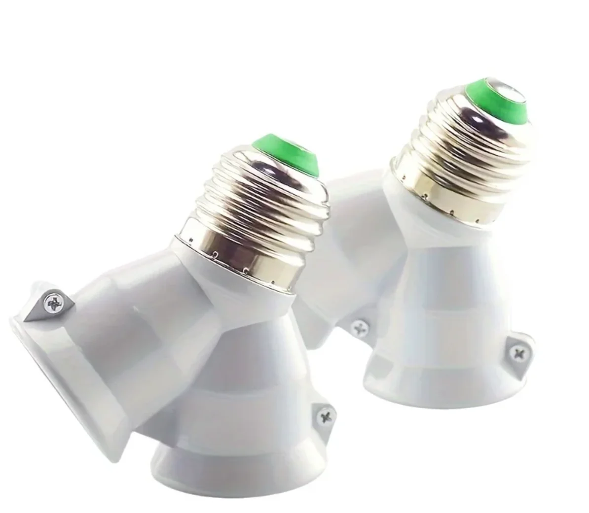 

2PCE High Quality E27 to E27 Converter Lamp Holder 2pcs Set for LED Lighting Fixtures