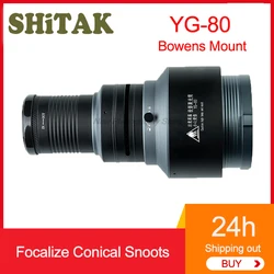 Shitak YG-80 Focalize Conical Snoots Bowens Mount with 20 PC Art Special Effects Shaped + 5 Color Chip For LED Photography Light