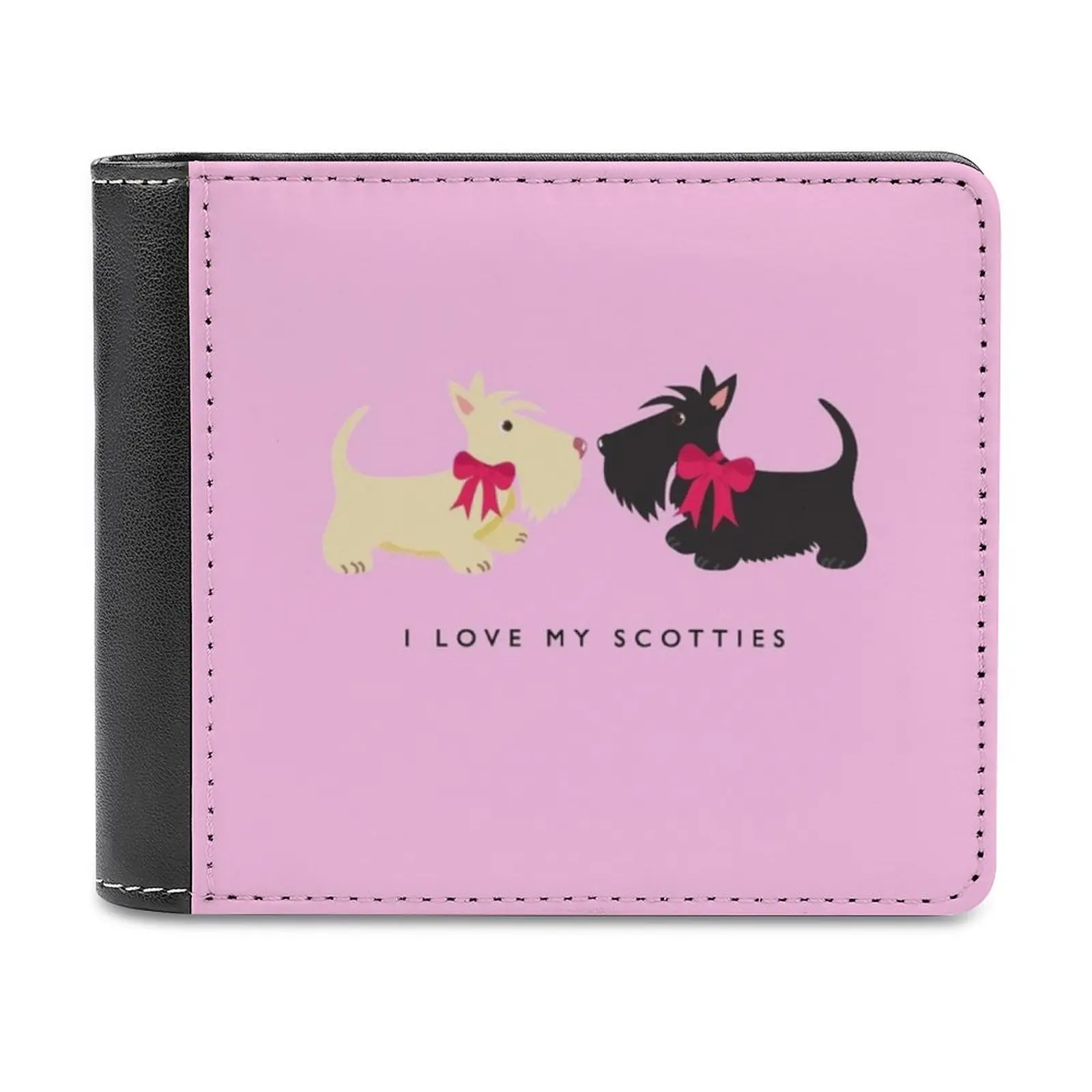 Misty Cafe-Leather wallet men's wallet diy personalized purse father's day gift Paris France Cafe Restaurant Oil Painting
