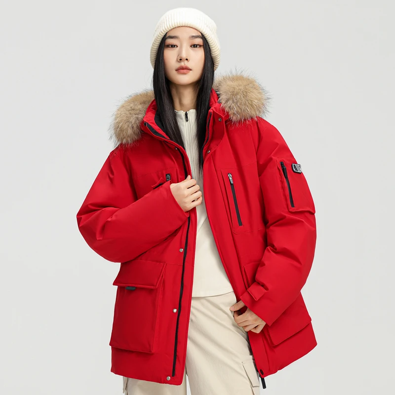 

Утепленная зимняя куртка: мужской теплый пуховик, женская модная повседневная рабочая одежда, топ с капюшоном из полиэфирного волокна, экологичная, для активного отдыха