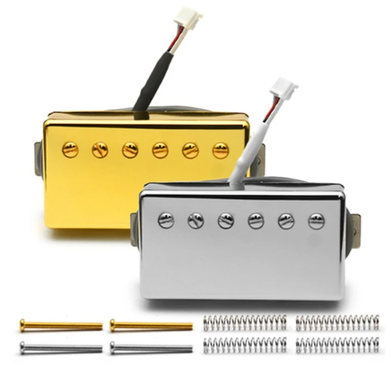 

Guitar Pickup Brass Type II Guitar Pickup High Foot Bottom Plate 5 Nails Pickups JST Plug for LP 57/57+ Series Guitars Parts