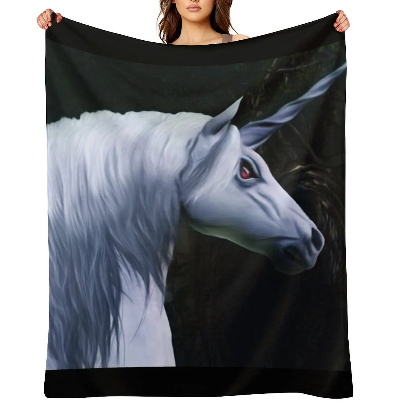 

Angry unicorns - B99 Throw Blanket Plaid Sofa Quilt Moving manga Blankets