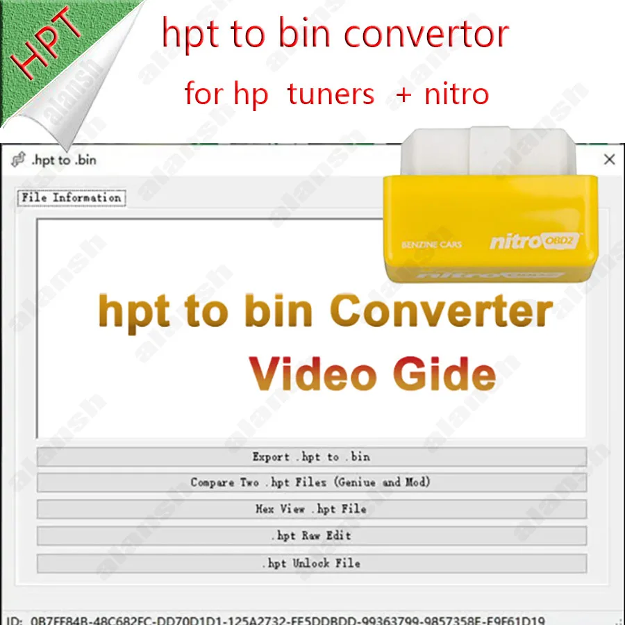 2024 hpt to bin Converter Unlimited Convert .hpt to .bin hpt. raw edit Unlock Tuner unlock Compare genuine + nitro