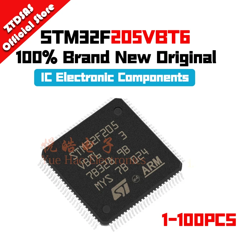 

1-100pcs STM32F205VBT6 STM STM32 STM32F STM32F205 STM32F205VB New Original IC MCU FLASH LQFP-100