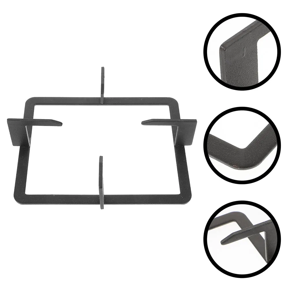 

Rectangle Gas Stove Cast Iron Anti-Slip Pot Holder nace Support Sturdy Holder Gas Burner Rack Heavy Duty Heat