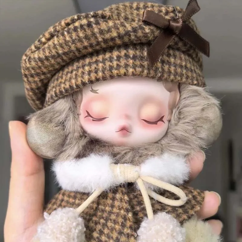 スカルパンダ服 15-17 センチメートル用ラブブクラシックグリッドスタイルドレスマントセットかわいい人形アクセサリー人形ドレスアッププレイアクセサリー