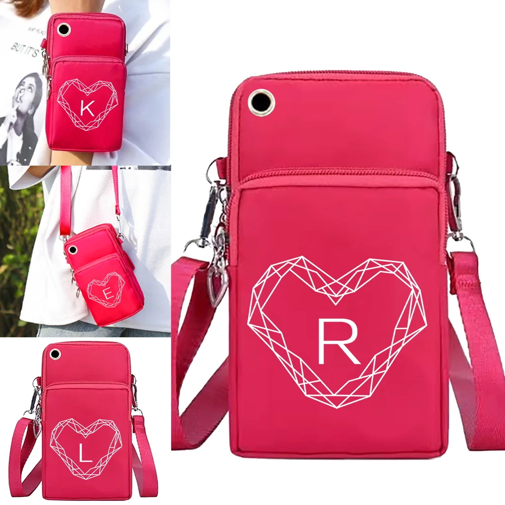 

Ladies Crossbody Bags Wrist Pack Shoulder Messenger Bag Clutch Universal Mobile Phone Bag Purse Arm Bags Wallet Diamond Series