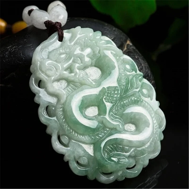 

Factory Direct Supply Jade Jade Pendant Natural EmeraldAGoods Jade Jade Zodiac Dragon Pendant