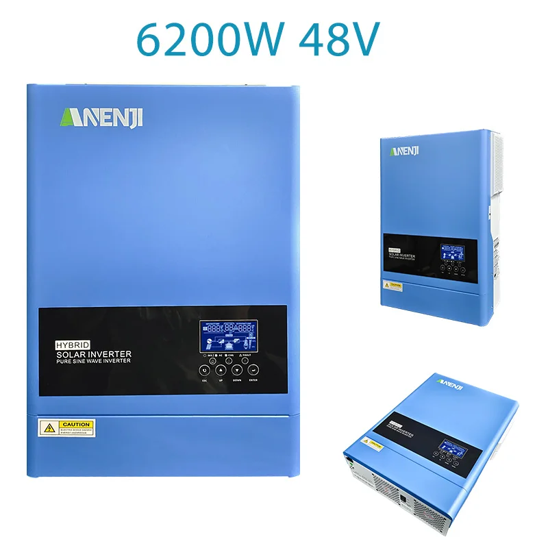6.2KW 4KW Solar Hybrid Inverter Solar Inverter On Grid Off Grid Built-in 120A/100A MPPT Solar Charge Controller For PV 60-500VDC