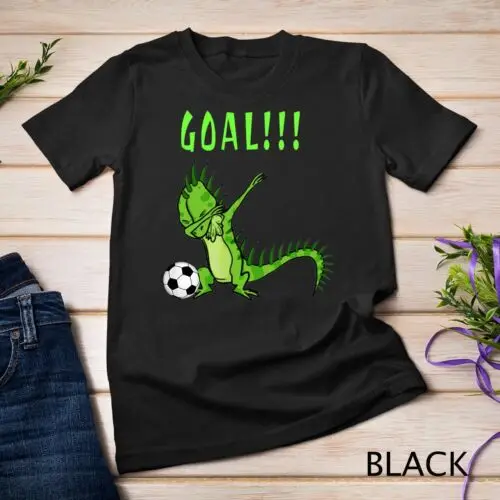 Dabbing Iguana Love T shirt Soccer Themed Gift Goal Unisex T-shirt