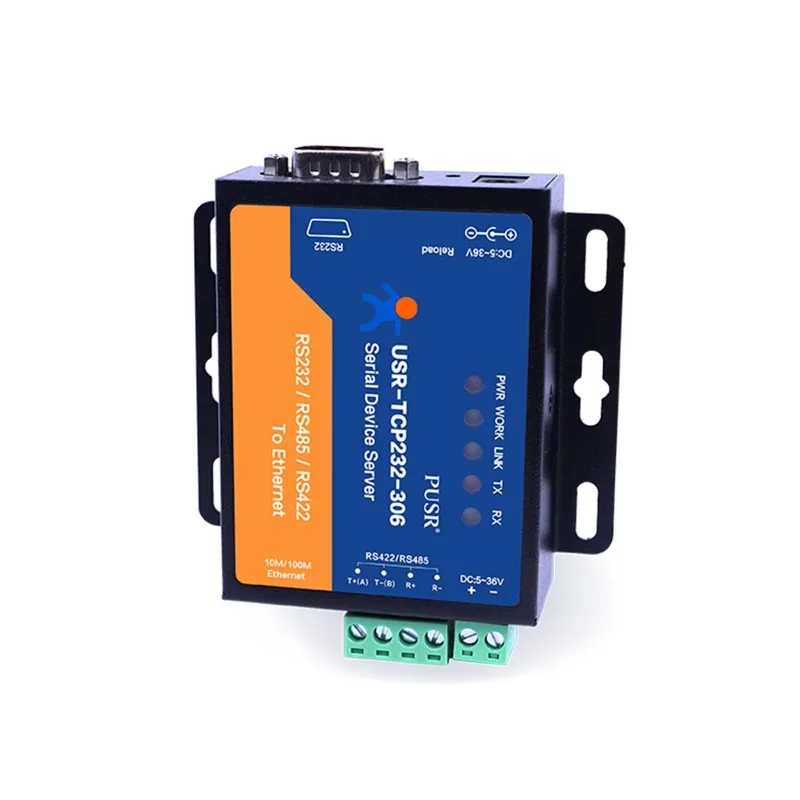 

USR-TCP232-306 RS485 RS232 RS422 Serial to Ethernet Converter Modbus to Ethernet Converter Modbus Gateway