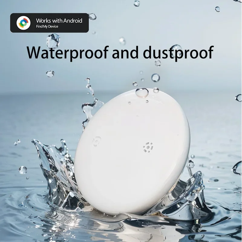 Android AirTag with Magnet Holder Compatible with Google Find My, Waterproof Shockproof Smart Tracker with Protective Cover