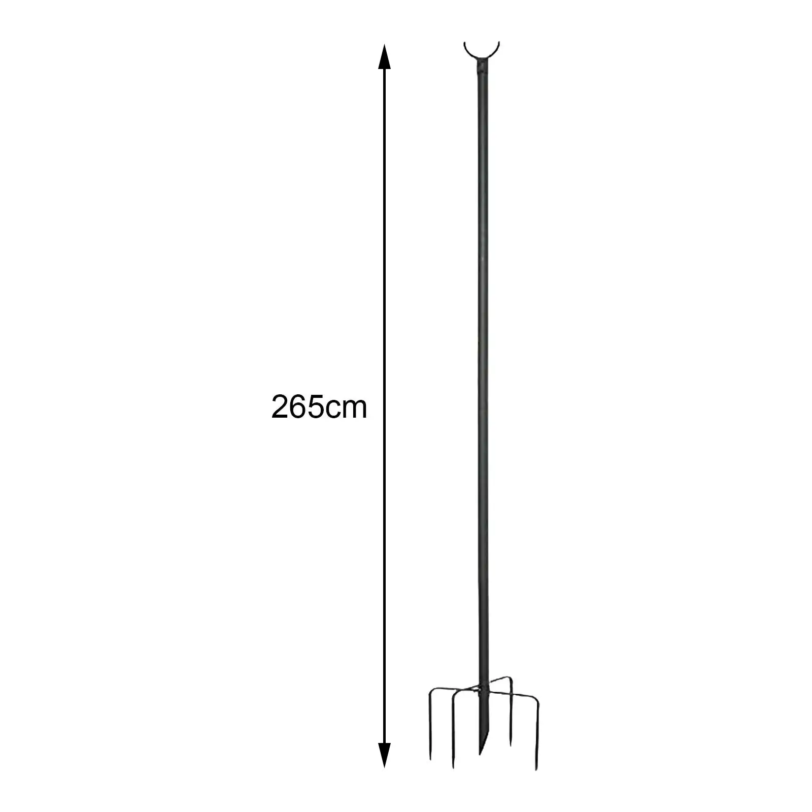 2Pcs Light Poles for Outside String Lighting Poles Adjustable with Upgrade Hooks Backyard Poles Metal Stand Pole for Deck Yard