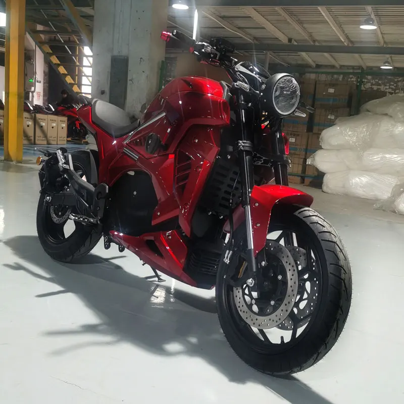 Hot selling road legal e motorcycle 8000W retro high speed electric motorcycle 17 inch wheels 120AH lithium battery remote image 4