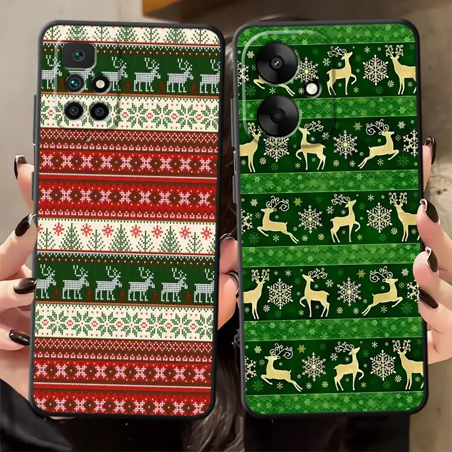 عيد الميلاد حالة ل Xiaomi Redmi 13C 9T 10 12 9A 9C 12C A5 A1 A2 زائد K60 K40 K50 الألعاب لينة عودة غطاء الهاتف