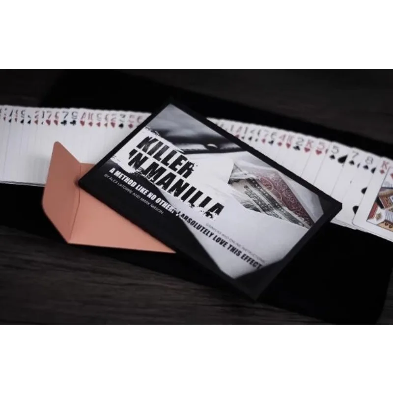 Killer in Manilla Gimmicks by Mark Mason Magic Tricks Set Close Up Stage Illusions Mentalism Props Signed Card Transfer Magia