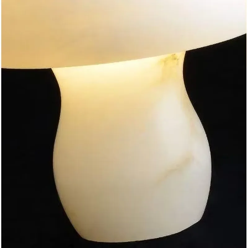 Nordic Style Creative Jellyfish Marble Desk Lamp Lighting Villa Study Living Room Decoration Bedside Alabaster Table Lamp