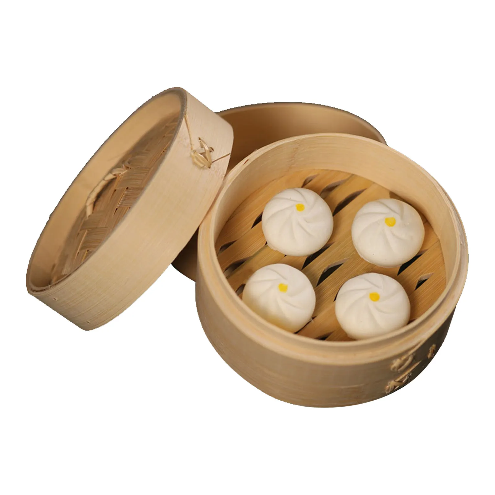 

Kitchen Bamboo Steamer with Cover Multi Layer Steamer Basket for Buns Dumplings Fish Rice Steamed Food Maker Cozinha Utensil