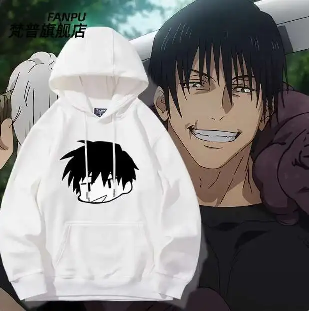 

Anime Jujutsu Kaisen Fushiguro Toji Hooded Hoodie Cosplay Autumn Winter Men Women Coat Loose Jacket Tops anime