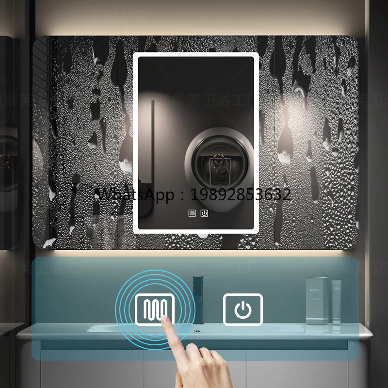 HYS new bathroom cabinet combination toilet wash basin bathroom wall cabinet ceramic integrated basin wash table mirror cabinet