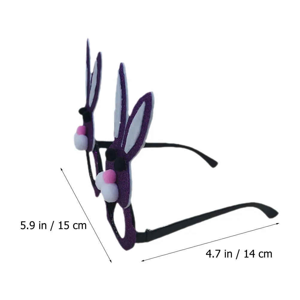 กรอบแว่นตากระต่ายสำหรับงานปาร์ตี้อีสเตอร์ 4 ชิ้น แว่นตาการ์ตูน น้ำหนักเบา เป็นมิตรกับสิ่งแวดล้อม อุปกรณ์แต่งกายสร้างสรรค์ สำหรับงานเทศกาลและถ่ายรูป