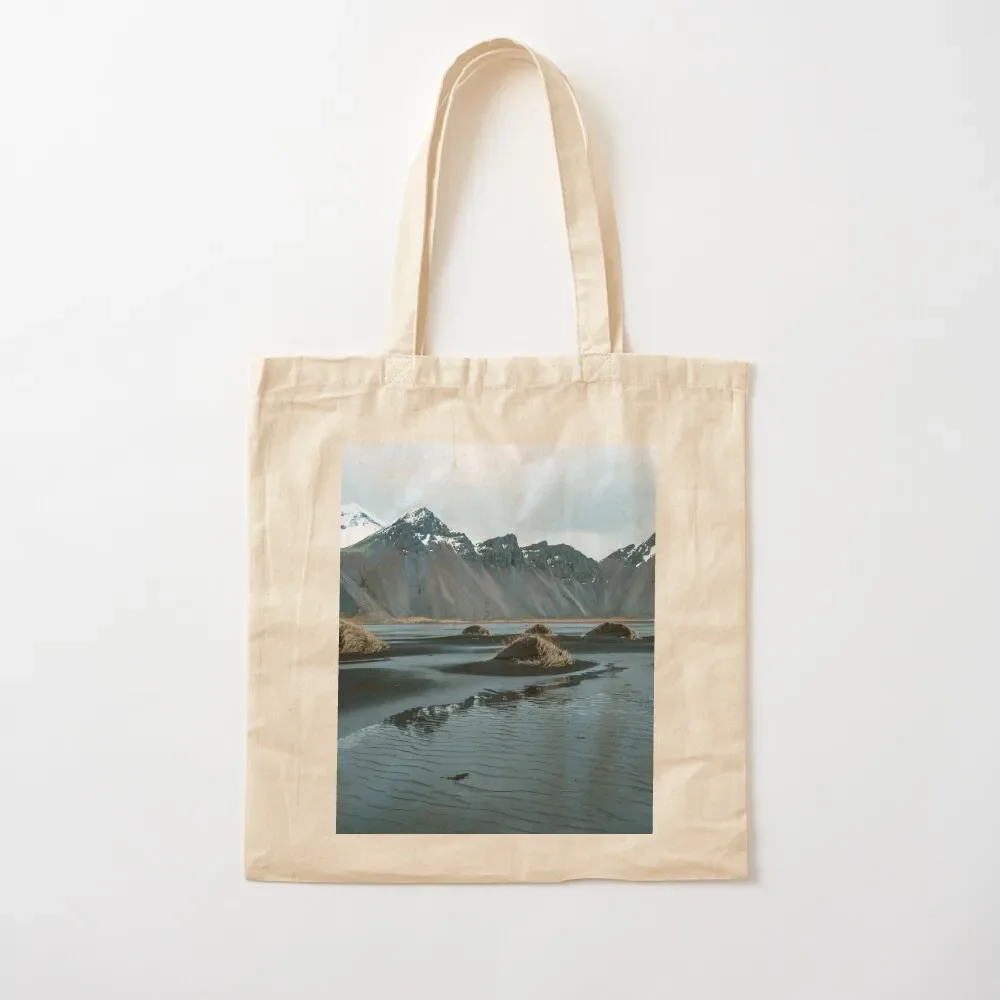 Vestrahorn Mountains south coast of Iceland Tote Bag tote bag screen reusable shopping bag