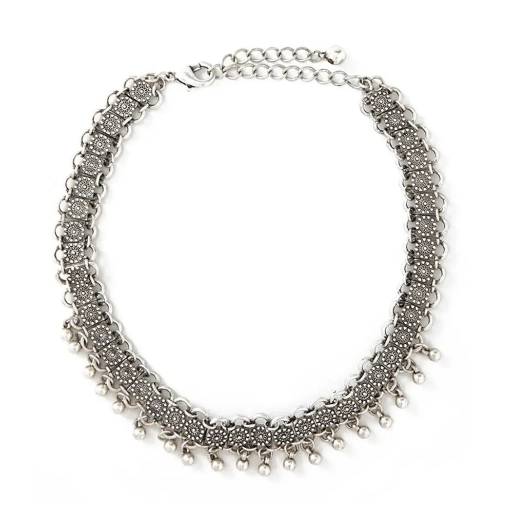Gift Tassels Collar Statement Fashion Women Alloy Charm Choker Pendant Chain Necklace Jewelry