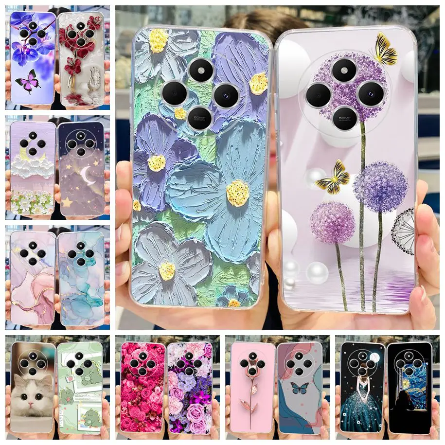 For Xiaomi Redmi 14C 4G Case 2024 Popular Flower Soft Silicone Bumper Phone Cover for Xiaomi Redmi 14C 14 C Redmi14C Funda Cases