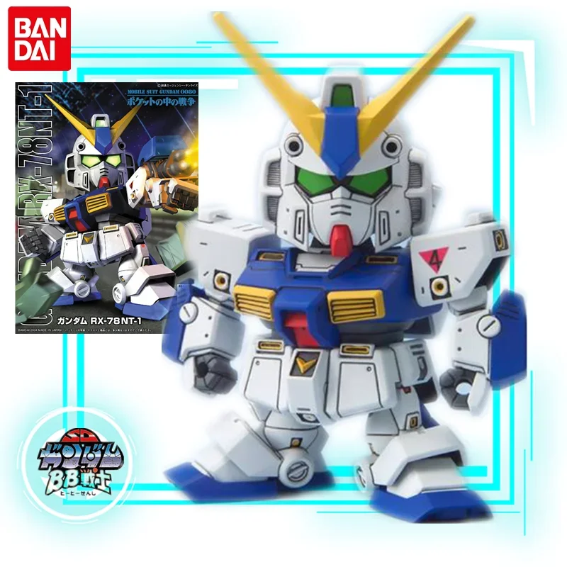 Bandai Gundam Model Kit Anime Figure SD BB RX-78NT1-FA Alex Banshee Gundam Collection Gunpla Action Figure Toys for Children