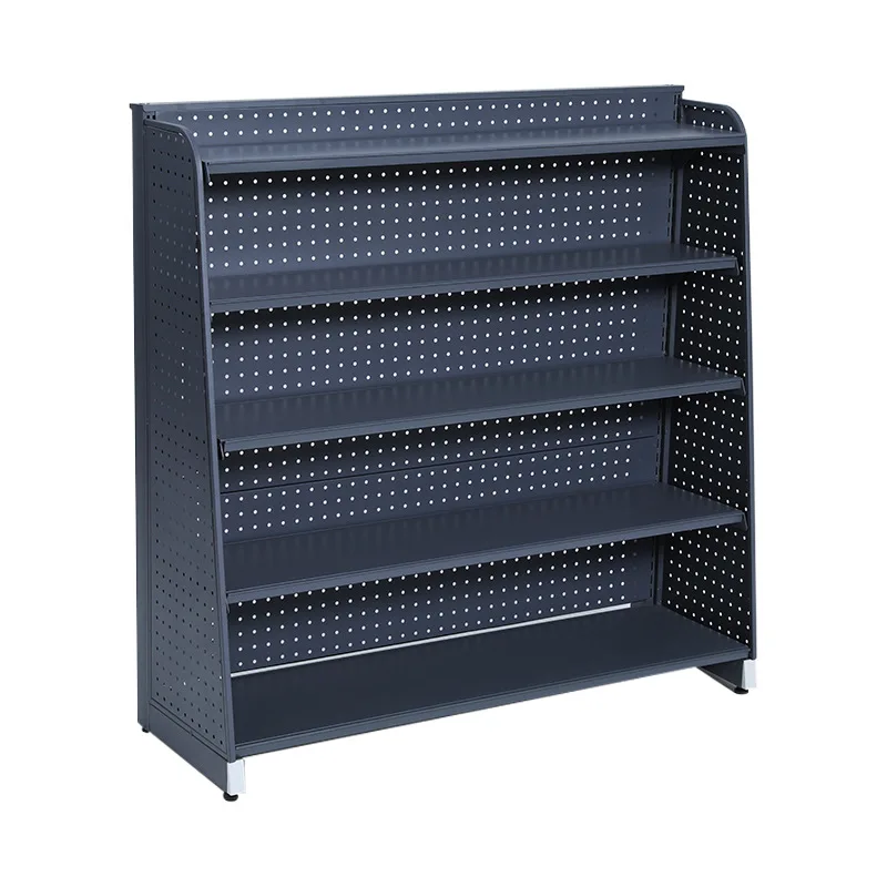 

Supermarket front shelves, convenience store small cash registers, food display racks, cashier