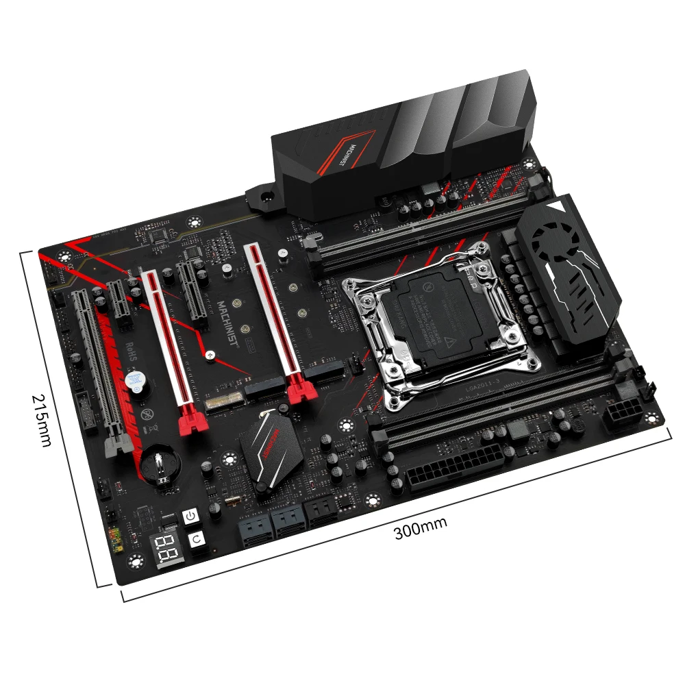 Machinis X99 Set Motherboard LGA 2011-3 Xeon Kit prosesor E5 2670 V3 16GB(8G * 2) memori Combo ECC DDR4 SSD NVME USB3.0 ATX MR9A