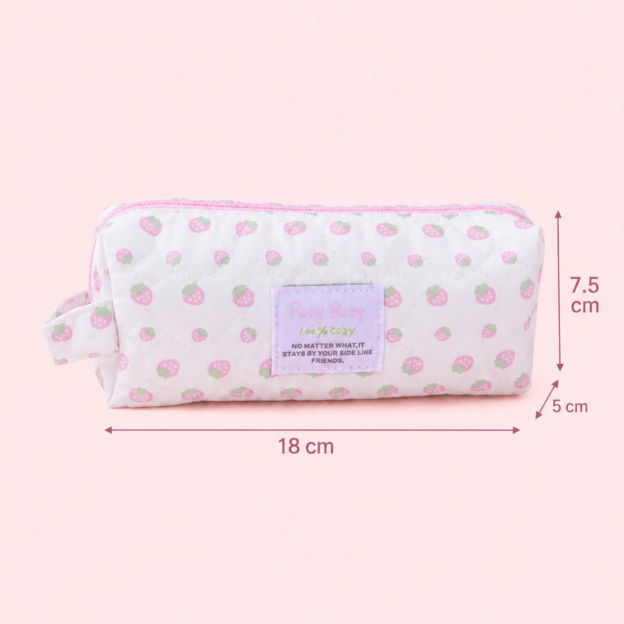 Schattig etui met aardbeienpri - Travel Accessories For 6 Year Old recensie en prijs