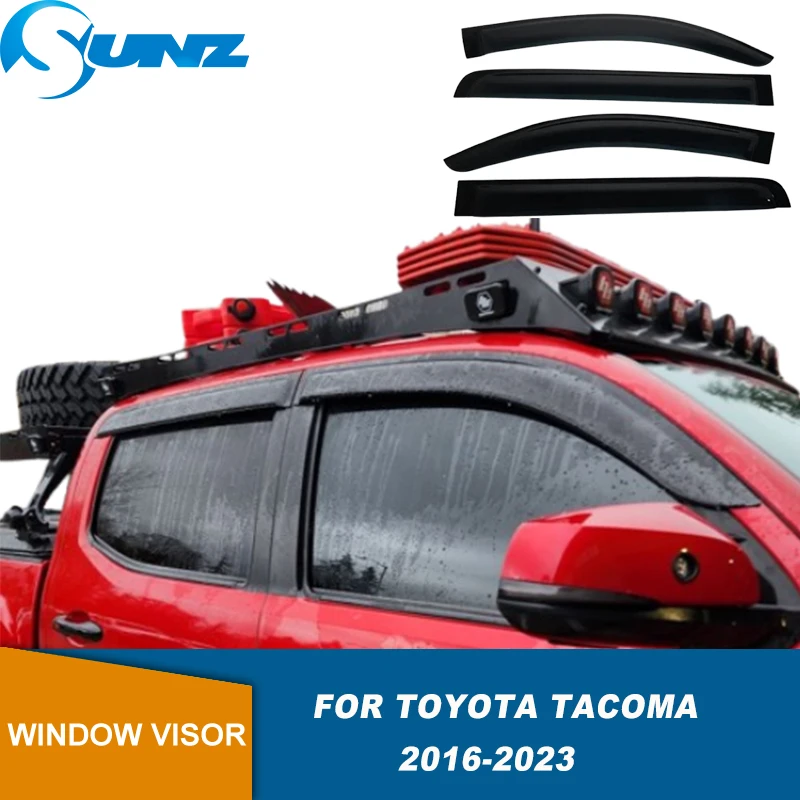 

Side Window Deflector For Toyota Tacoma 2016 2017 2018 2019 2020 2021 2022 2023 Window Visor WeatherShields Wind Sun Rain Guards