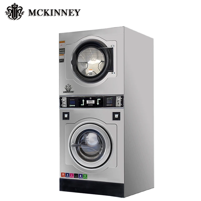 Coin-operated Automatic Washing Machine, Vending Professional Laundry Equipment, Washing and Drying Commercial Large Capacity