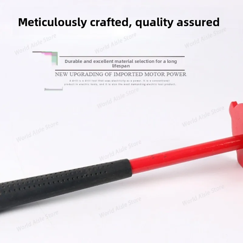 Bucket Opener Wrench, A Magic Tool for Opening Oil Drum LIDS, Multi-specification Universal Steel Red Handle Anti-slip Grip