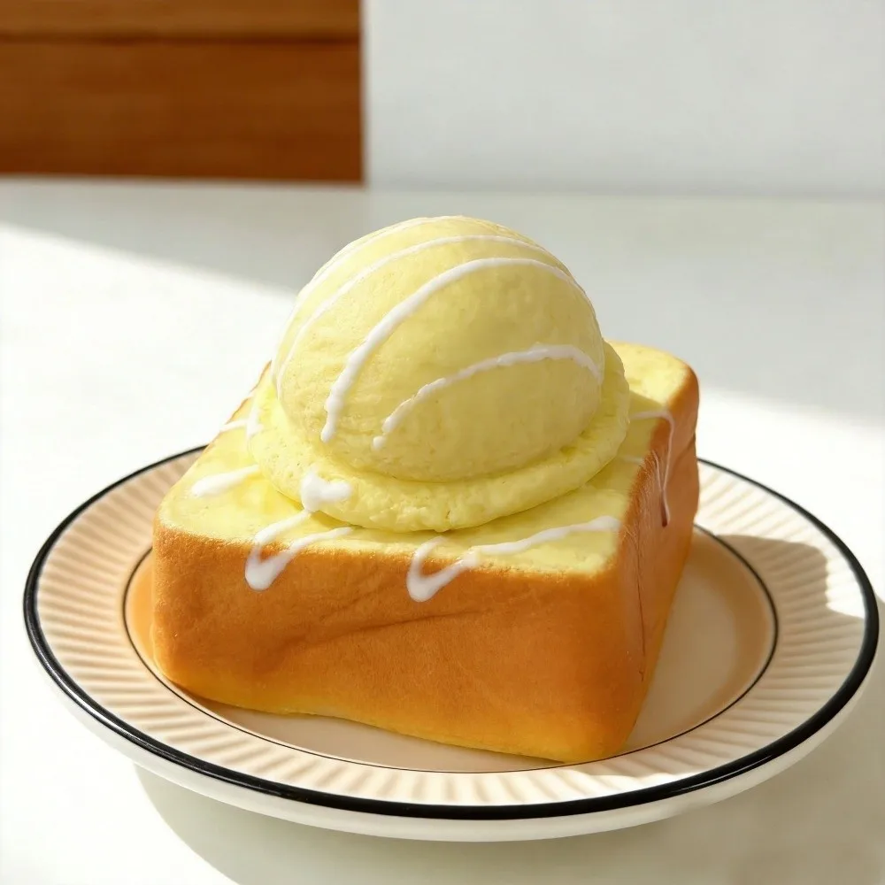 New Bread Ice Cream Anti-stress Squeeze Soft Simulated Squeeze Slow Rebound Portable Sensory